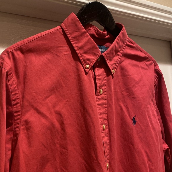 Polo Ralph Lauren Custom Fit Button Up Medium - Picture 4 of 6